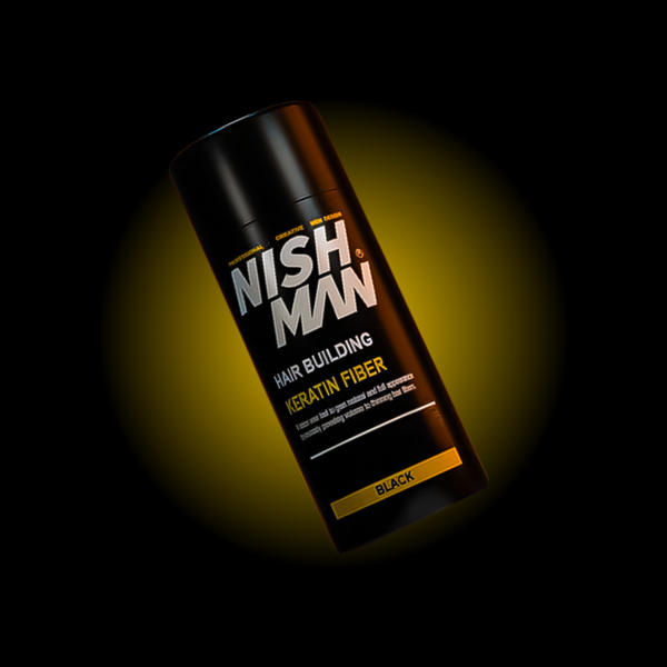 Nishman Hair Building Keratin Fiber Black - Nishman Pakistan